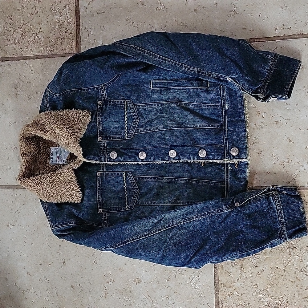 Fuzzy Jean jacket